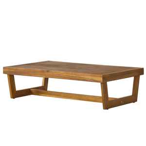 Table basse rectangulaire moderne en bois massif d'acacia pieds élégants extérieur intérieur pour meubles de maison salon balcon décoratif - Product Image 6