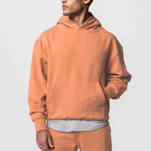 Conjunto deportivo de hombre de estilo nuevo y personalizado, de alta calidad, en tela de algodón, con hombros caídos y estampado digital. - Product Image 4