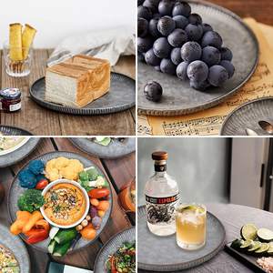 ชุดถาดทรงกลมชุบสังกะสีพร้อมหูจับเชือก สำหรับใช้ในบ้าน โรงแรม บาร์ งานแต่งงาน และโอกาสต่างๆ ดีไซน์ใหม่ สำหรับผู้ซื้อเชิงพาณิชย์ - Product Image 5