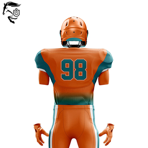 2025 camisetas de fútbol americano de poliéster personalizadas, conjuntos de uniformes al por mayor de alta calidad, mangas cortas, transpirables, características de talla grande - Product Image 6