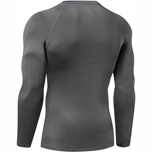 OEM impreso de compresión de manga larga MMA Jiu Jitsu Rashguard logotipo personalizado BJJ camisa para hombres al por mayor en blanco personalizable Rashguard - Product Image 6