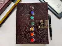 Journal de voyage vintage fait main 9x7 pouces, reliure à cheval en cuir, couleurs aquarelles disponibles, couverture rigide en papier