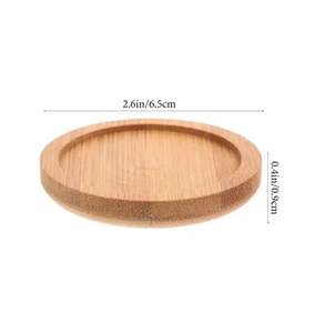 Vente chaude grossistes dessous de verre en bambou avec forme ronde ensemble de 6 pièces pour vaisselle restaurant fabriqué à la main bon prix - Product Image 2