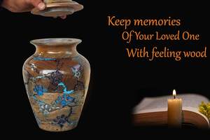 Turn Wood Lightning Strike Pet Urns for <b>Dogs</b> <b>Ashes</b> Wooden Pet Cremation Urns with Threaded Lid Carved Paw Cat/<b>Dog</b> Urn for Pet - Product Image 4