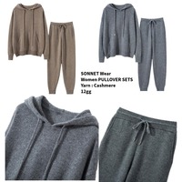 Ensembles de survêtements 2 pièces pour femmes en cachemire tricoté épais et chaud, pulls à col roulé amples et pantalons à jambes larges