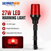 Luz Estroboscópica LED Trasera para Motocicleta Senken R65, Luz LED de Alta Calidad para Poste de Motocicleta, Luz de Advertencia de Emergencia para Motocicleta