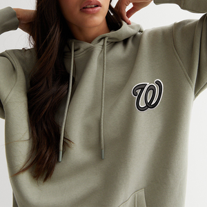 Nueva llegada moda mujer sudaderas con capucha mujer manga larga con bolsillos Henley pulóver sudaderas con capucha Tops para damas - Product Image 3