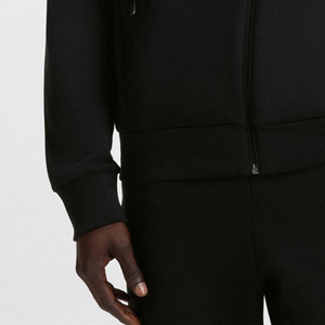 Sudadera con Capucha de Color Sólido con Bolsillos Laterales para Hombre, Diseño con Cierre de Cremallera, Precio al por Mayor con Mangas Completas para Compradores al por Mayor con Logotipo - Product Image 3