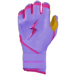 Gants de frappe de baseball professionnels en cuir antidérapants BRUCE BOLT avec logo personnalisé, fermeture auto-agrippante, qualité supérieure, durables - Product Image 5