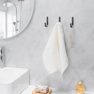 Crochets muraux en métal pour porte de placard extérieur, salle de bain et sacs à dos utilisés pour suspendre vêtements et serviettes, montage mural à vis - Product Image 6