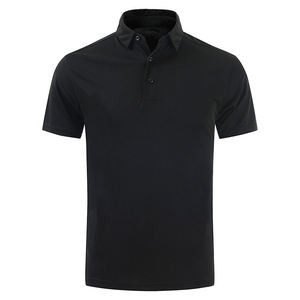 T-shirt polo de sport 100% polyester respirant logo personnalisé brodé pour polo de golf souple pour hommes t-shirt polo pour hommes - Product Image 1