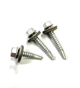 Tornillo de Taiwán Tornillos bimetálicos para techos-Punto de perforación HWH #3 con arandelas Unidas Hecho en Taiwán Punto de perforación automática - Product Image 2