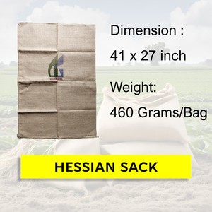 41x27 pouces 460g sacs de café en jute de toile de jute recyclables de qualité alimentaire emballage en toile de jute fiable fabriqué Goodman Global Bangladesh - Product Image 2