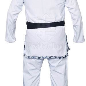 Uniforme de Karate Judo ligero de alta calidad para adultos Tamaño personalizado Servicio OEM Precio de fábrica Desgaste de artes marciales - Product Image 5