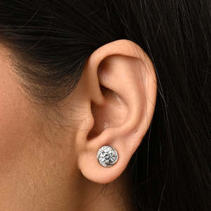 Achetez des boucles d'oreilles en argent sterling 925 de qualité supérieure pour femmes et filles, avec diamants taille princesse en or 14 carats, tendance, en forme de goutte d'eau, pour les mariages - Product Image 4