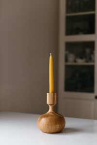 Porte-bougie en bois massif fait main, économique et écologique, durable, pour Noël, mariages, fêtes, décoration de la maison - Product Image 3