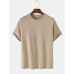 Camiseta azul de corte Regular, camisetas personalizadas de algodón 100% de Color sólido, camisetas deportivas con estampado liso de algodón duradero de alta calidad, Unisex - Product Image 2