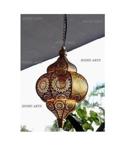 Farol Colgante Decorativo de Hierro de Diseño Antiguo, Farol Marroquí para Bodas y Eventos con Buena Calidad en India - Product Image 1