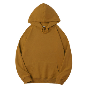 Logotipo personalizado Nueva llegada 2025 Hombres Sudaderas con capucha de algodón orgánico Sudaderas con capucha de gran tamaño con logotipo personalizado Diseño transpirable - Product Image 1