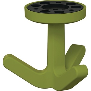 HEWI Series 477 Matt Elastic 74 Apple Green <b>Wall</b> <b>Hooks</b> & Coat Racks Triple <b>Hook</b> with 69mm Height and 51mm Diameter - Product Image 1