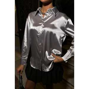 Chemise de soirée en satin premium 3438, élément de mode simple - Product Image 4