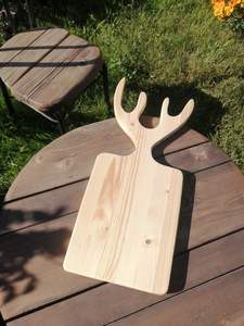 Planche à découper en bois AXIOM de qualité supérieure - Surface écologique et durable pour couper les fruits, les légumes et la viande, tailles et formes personnalisables - Product Image 3