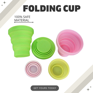 ถ้วยซิลิโคนพับได้170ml ถ้วยซิลิโคนสำหรับเดินทาง - Product Image 6