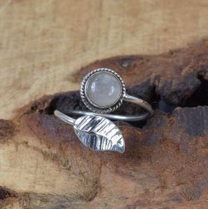 925 argent Sterling Rose Quartz pierres précieuses bague bijoux à la main en argent Boho Style bague bijoux pour femmes cadeau de mariage pour femme - Product Image 5