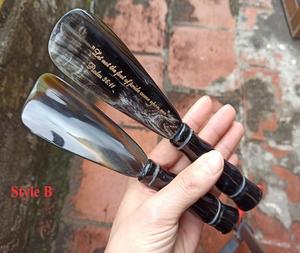 Corne de chaussure véritable qualité d'exportation de klaxon de chaussure de buffle véritable pour l'aide et le logo personnalisé klaxon de chaussure de buffle par f s international - Product Image 5