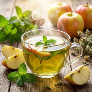 Thé Détox Naturel Saveur Pomme Verte Marque Blanche OEM – Améliore la Digestion, Cure Détox de <span class=keywords><strong>15</strong></span> <span class=keywords><strong>Jours</strong></span>, 14 Sachets Pyramidaux, Thé Herbal Amincissant - Product Image 4
