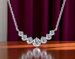 Certifié 925 Sterling Silver 18K Or Blanc Moissanite Collier pour Femmes 17CT Ovale Pendentif Fine Jewelry Cadeau - Product Image 2