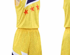 Ensemble de maillot de basket respirant de qualité supérieure 100% polyester imprimé sur mesure séchage rapide antibactérien grande taille style été - Product Image 6