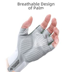 Guantes de Carreras de Medio Dedo de Alta Calidad, Hechos a Medida, Resistentes al Viento, para Motocross, de Cuero Sintético - Product Image 6