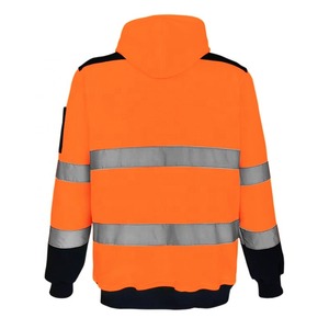 Sudadera Fluorescente de Alta Visibilidad, Sudadera con Capucha Reflectante de Seguridad para la Calle - Product Image 3