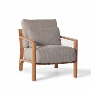 New Arrival Modern Outdoor Garden Living Room Furniture Rattan <b>Webbing</b> Accent Longe Chair Leisure Recliner Lounge Chair - Callie - Product Image 1