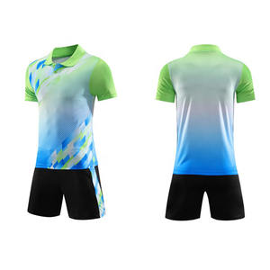 Vêtements de Tennis de Table de bonne qualité hommes chemise de Badminton et short respirant 100% polyester uniforme de Tennis - Product Image 1