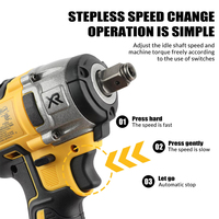 DEWALT MAX XR Kunci Pas Elektrik Tanpa Kabel 20V Kecepatan Variabel Obeng Impak Genggam Alat Perbaikan Bertenaga Baterai Kunci Impak