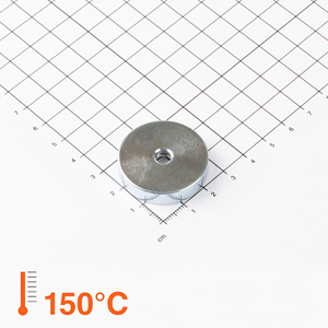Gripper piatto in neodimio Ø32x7mm con recessione conica fino a 150°C - Product Image 1