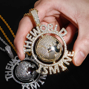Colgante de LETRA DE DIAMANTE cultivado en laboratorio de lujo personalizado, Plata de Ley 925 con diseño único del fabricante de joyas de Hip Hop de oro - Product Image 6