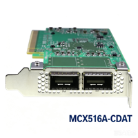 Adaptateur réseau Ethernet Mellanox Connect X-5 EN MCX516A-CDAT double port 100GbE QSFP28 PCIe 4.0 x16 RDMA RoCE NVMe-oF Smart NIC