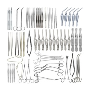 Ensemble de 62 pièces de chirurgie vasculaire majeure, la spécialité chirurgicale qui se concentre sur le système vasculaire, ensemble d'instruments chirurgicaux - Product Image 1