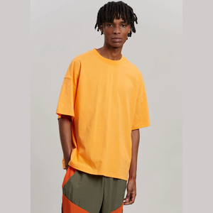 100% T-shirt en coton uni de haute qualité grande taille hommes décontracté Slim Fit Design prix de gros personnalisé nouveau Style pour hommes - Product Image 3