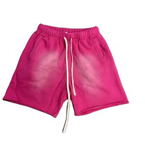 Shorts de sport pour homme, coupe courte, tricoté, décontracté, mi-long, slim, droit, taille haute, avec cordon de serrage, séchage rapide, respirant - Product Image 1