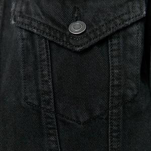 แจ็กเก็ตผ้าแคนวาสผู้หญิงสีดำล้วนมีสไตล์ผ้าฝ้ายระบายอากาศได้ดีโลโก้ด้านหน้า - Product Image 5