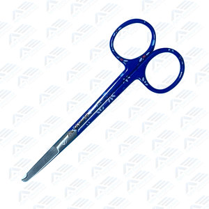 Ciseaux chirurgicaux à point sur mesure avec poignée bleue et ciseaux de coupe de suture chirurgicale en acier inoxydable imprimés de fleurs - Product Image 3
