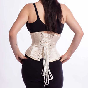 2025 vente chaude haut bleu clair lavage fermeture éclair détail Denim Corset haut respirant durable bleu Denim chemise pour femmes - Product Image 6