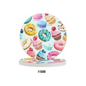 Juego de cobre puro de alta calidad de 4 piezas Posavasos de cobre redondo de diseño grabado - Product Image 4