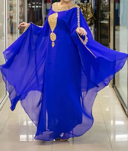 Caftan de fête bleu encre pour femmes - Product Image 2