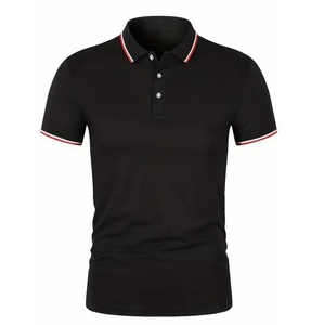 Verano nuevo producto hombres para Polo camisa transpirable Casual camisetas Tops impreso moda solapa patrón a cuadros gran oferta OEM ODM - Product Image 1