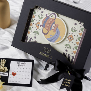 RTS Premium 12 Zodiac Boîte de papier d'art personnalisable Boîte cadeau en carton de 2mm d'épaisseur Base de couvercle en aluminium fabriquée à la main pour perruque industrielle - Product Image 5